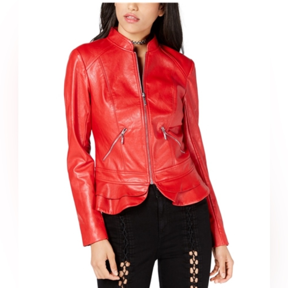 Guess Womens Kate Peplum Jacket